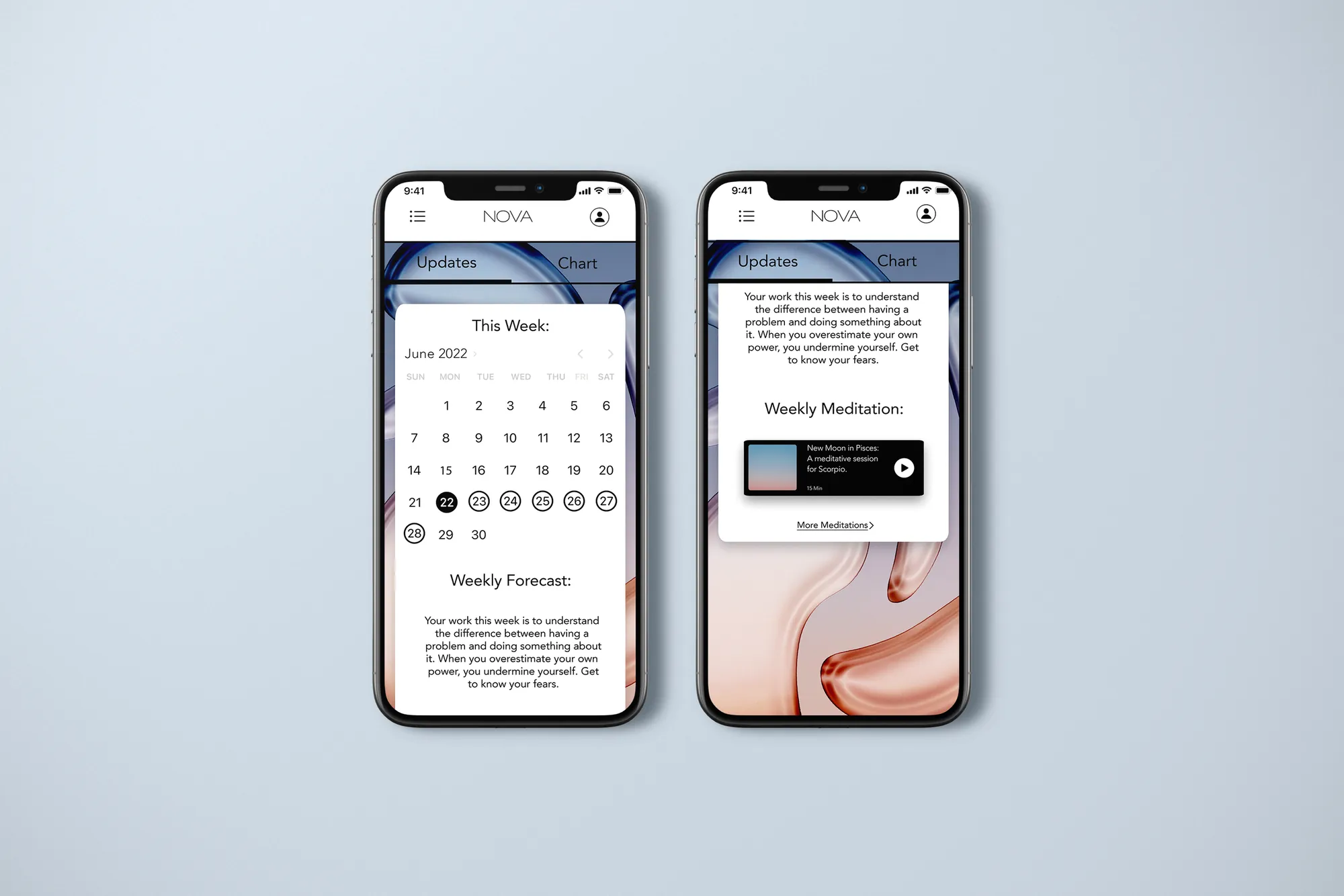 Final updates screen
